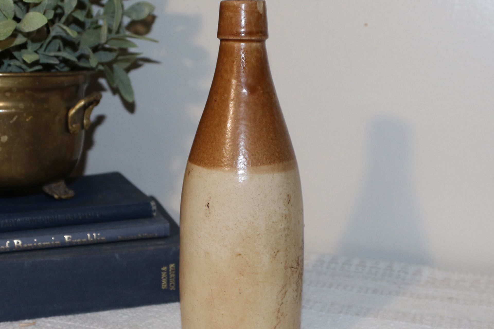 Vintage Boho Ceramic Bottle - Flower/Propagation Vase