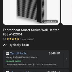 Electric Wall heater 
