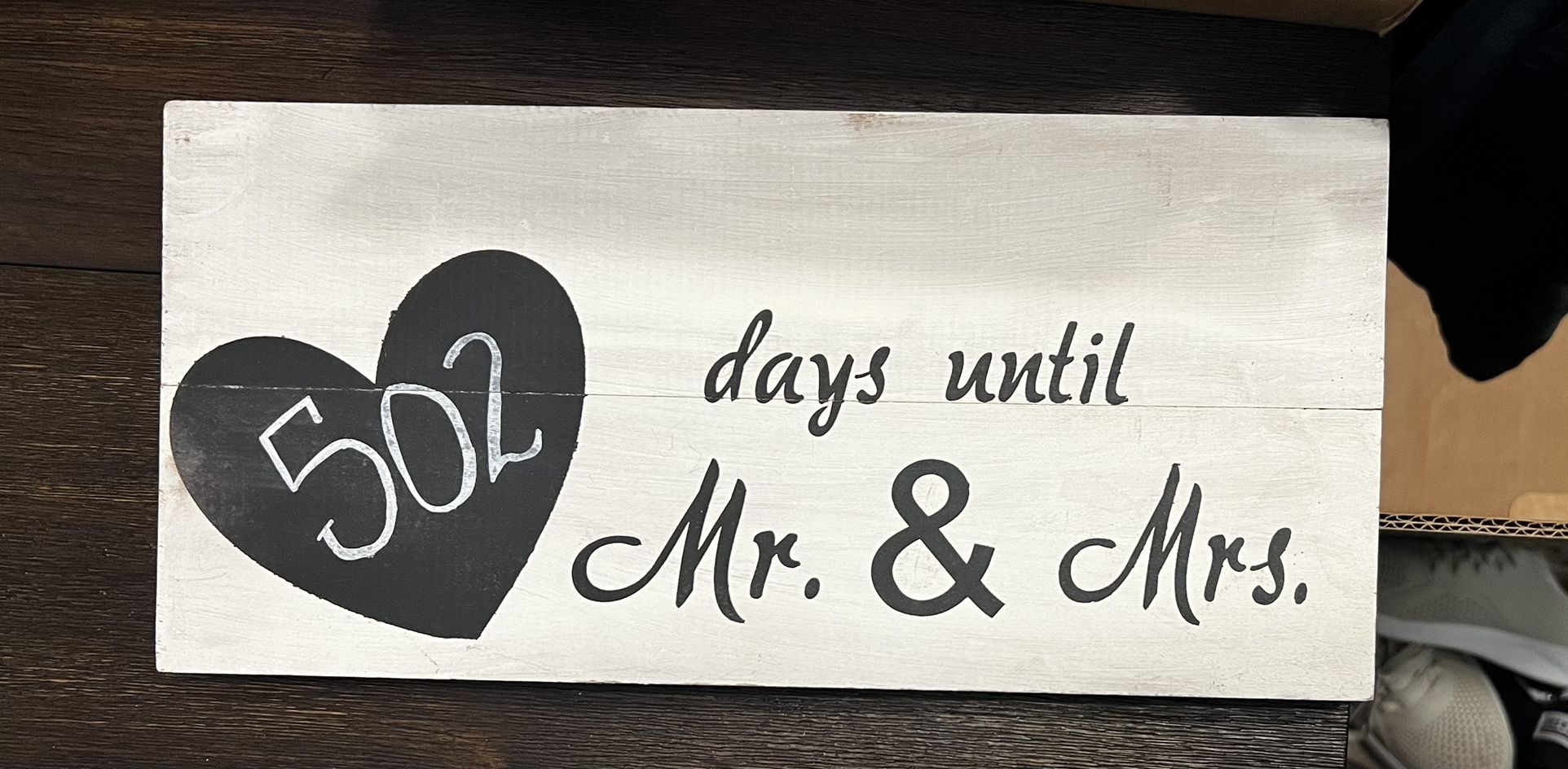 Wedding Countdown Sign