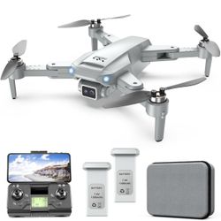4K, Drone with Brushless Motor, Auto Return, Circle Fly, Waypoint Fly, Follow me, 50+ Mins Long Flight for Beginner, Gifts for Adults/Kids with 2 Batt