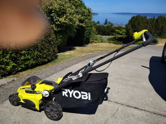 Ryobi battery powered lawnmower