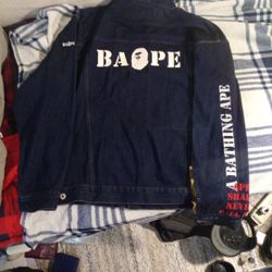 BAPE Multi Motif Loose Fit Denim Jacket