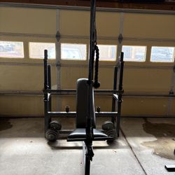 Bench Press And Cable Pulley 