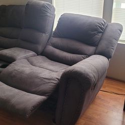Dark Gray Sofa Set