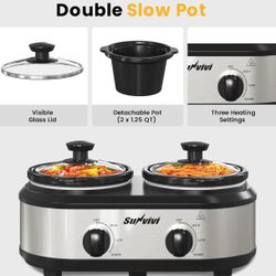 Brand New Dual Slow Cooker