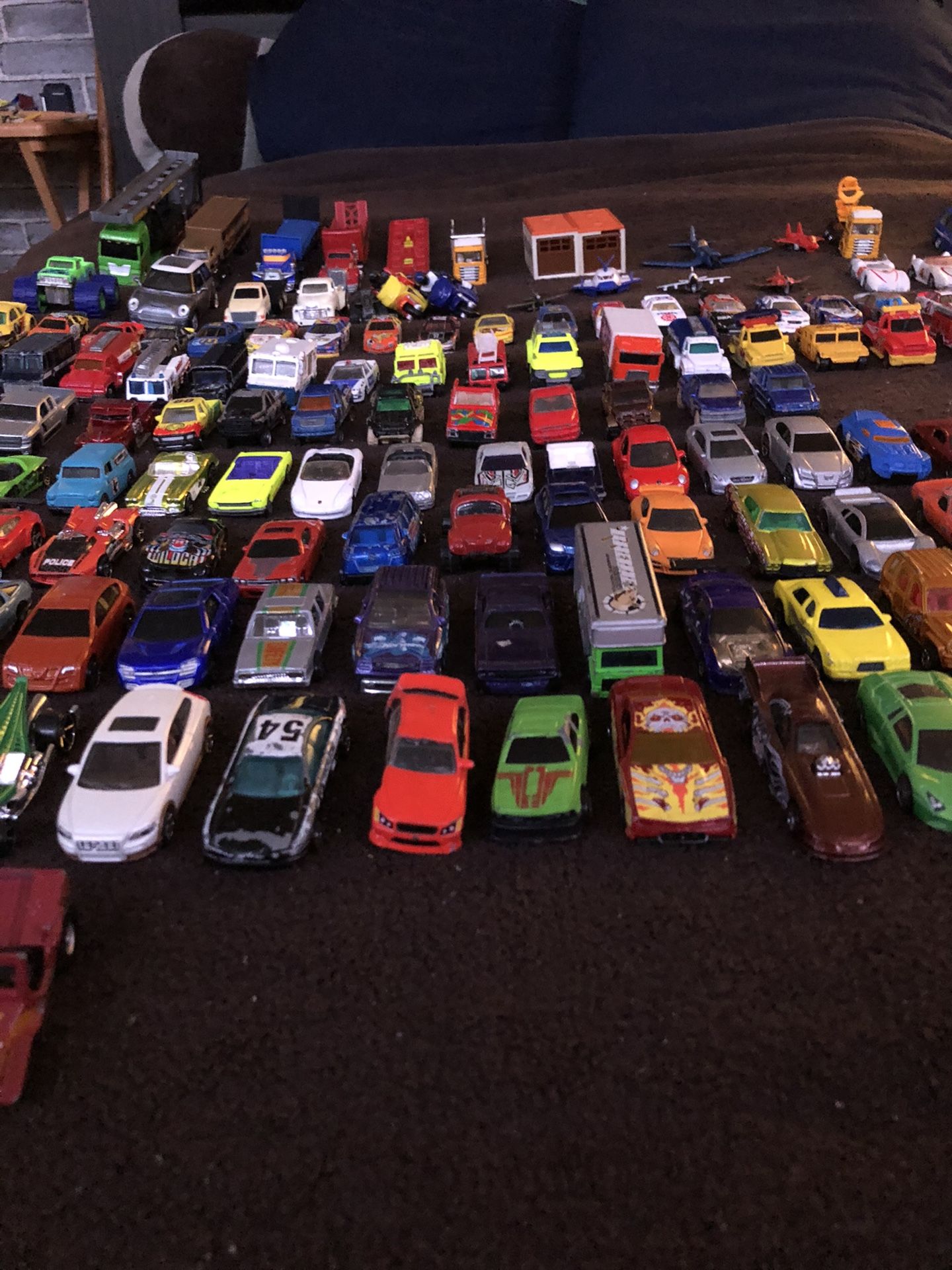 Toy cars, planes, trucks