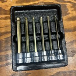 Snap-On 6pc 3/8” Drive Metric Long Ball Hex But Socket Set