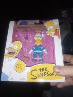 The Simpsons Homer Hockey Action Figure by Jakks
