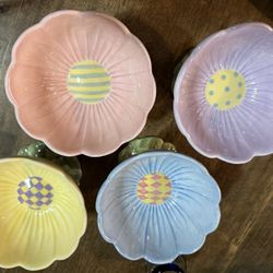  Fun Colorful Flower Bowls Set Of 4