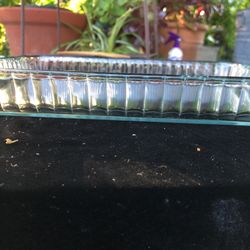 Two Vintage Pyrex France Clear Flutted Glass 9” x 12”  Baking Dish 30 cm 357 