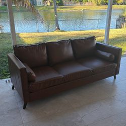 Brown 3-4 person couch