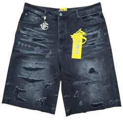 LA Distressed Denim Shorts