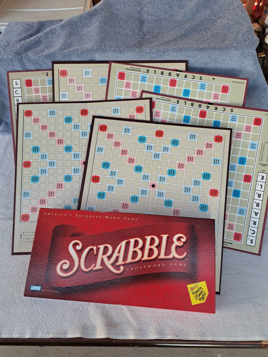 6 Scrabble Game Boards Only (Boards Only) Does Not Include The Tiles Or Tile Holders