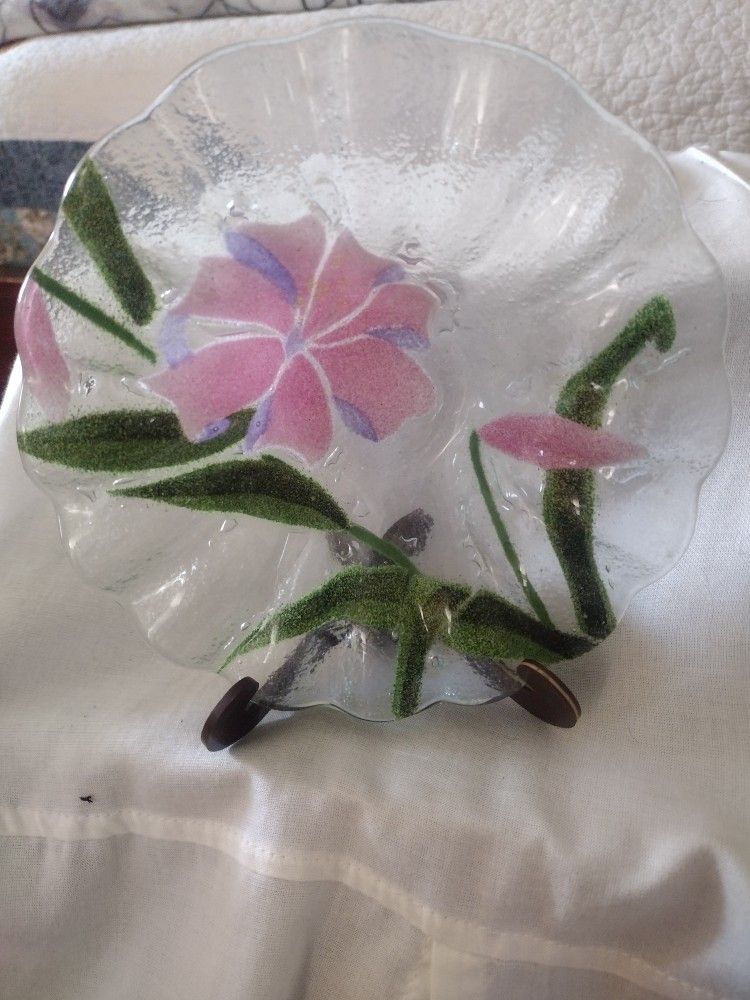 Beautiful Hand Painted Candy Dish