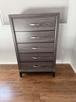 5-Drawer Tall Wood Chest - Living Spaces