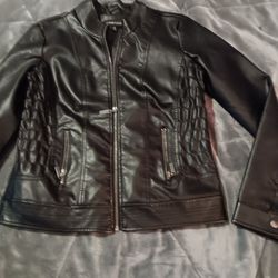 Ladies Lightweight Leather Jacket Sz Med