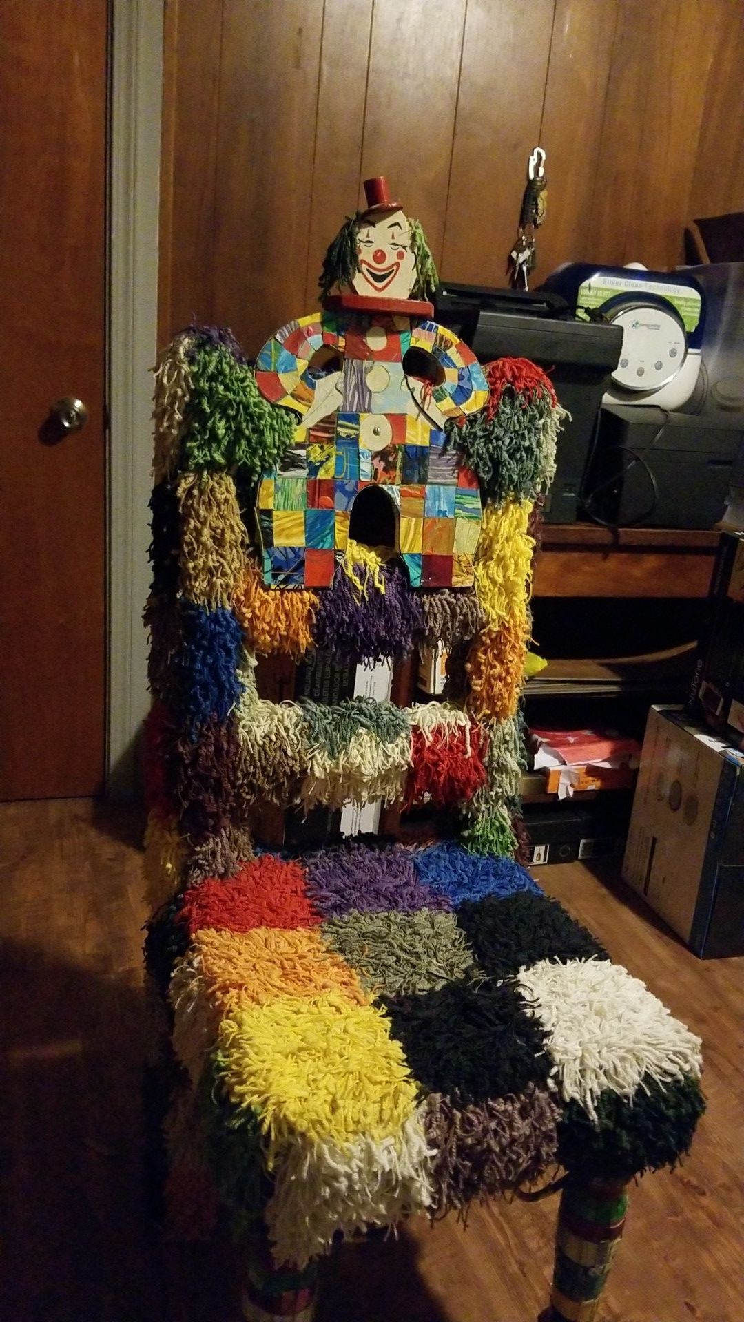 Antique rare 1 of a kind clown chair