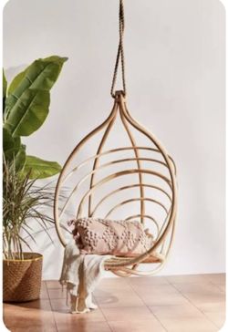 Urban Outfitters Miriam Boho Rattan Hanging Chair