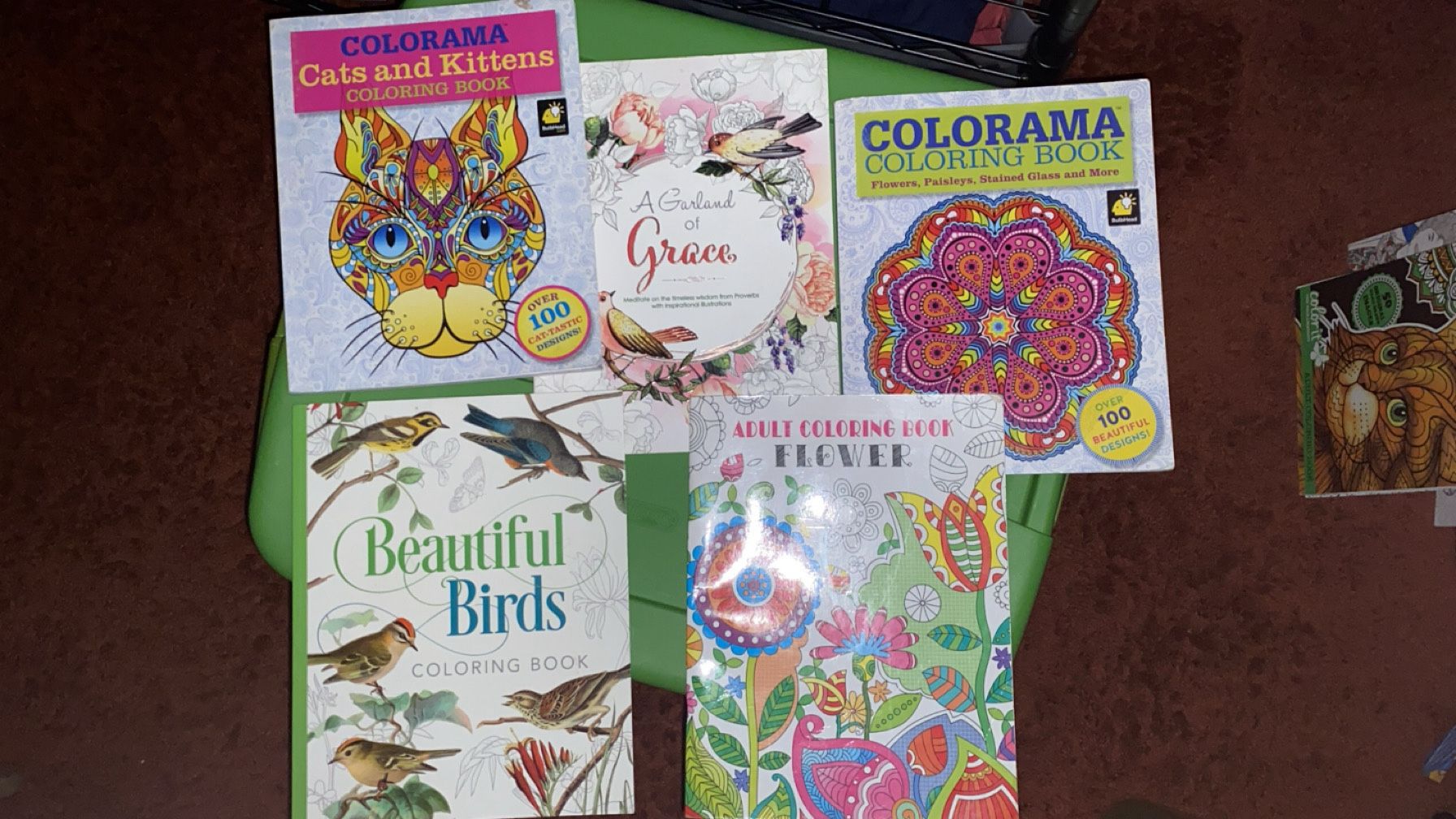 5 coloring Books