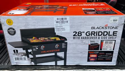 28" GRIDDLE WITH HARDCOVER & SIDE SHELF New