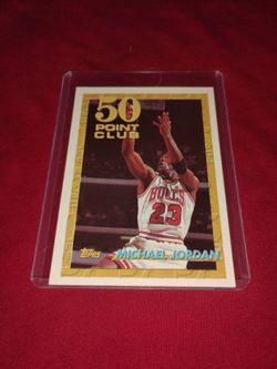 Mint 1993 Michael Jordan Basketball Card 50 Point Club - Topps #64