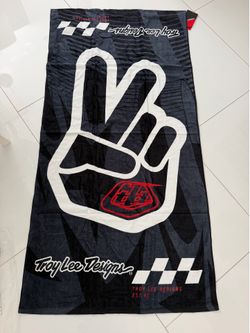 Troy Lee Designs black towel Size 64”33”