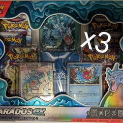 Pokémon TCG Gyarados EX Premium Collection  GameStop Exclusive Sealed X3 $30 each or $75 for all three