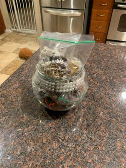 Jewelry jar I’ll trade my jars for your jars I have around 5 jars