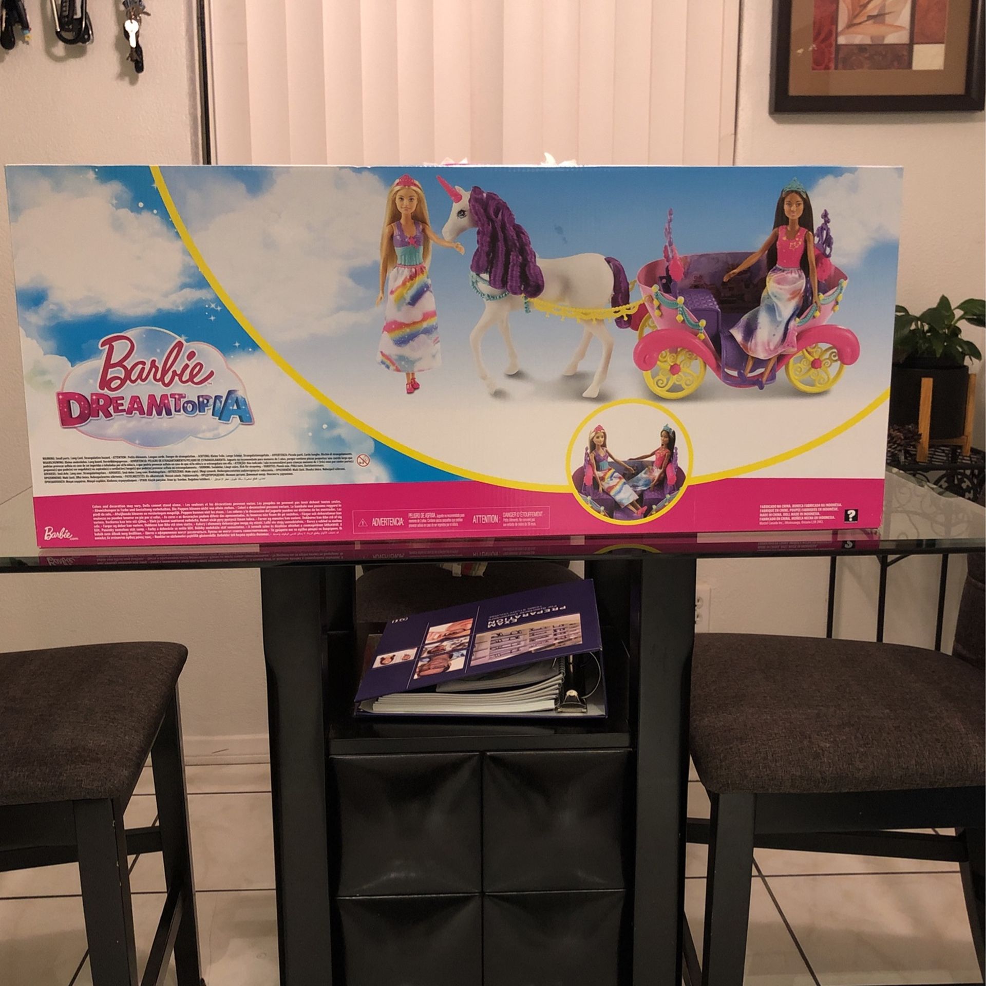 Barbie Dreamtopia Sweetville Carriage Princes Play set And Two