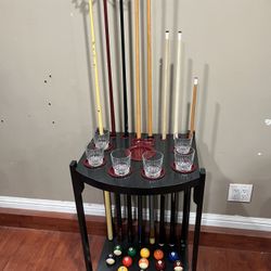 Pool Cue And Ball Table ( Just The Table )
