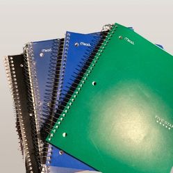 BUNDLE - 4 Used Wide Ruled Five Star Notebooks