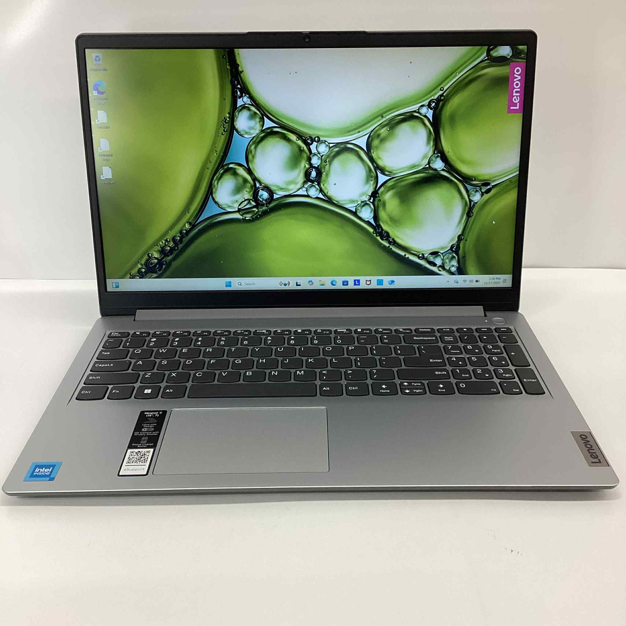 15" Lenovo IdeaPad 1i Laptop - 4GB 128GB w/Power Supply