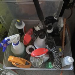 Bunch Of Car Detailing Supplies