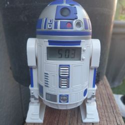 Vintage R2-D2 star wars alarm clock projector 