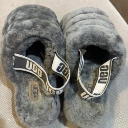 Grey UGG Slides