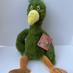 Kohl's Cares for Kids Dr. Seuss OH SAY CAN YOU SAY Plush Stuffed Green Bird