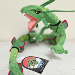 Pokémon 30" Rayquaza Poseable Bendable Plush Stuffed Dragon - Large