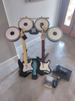 Rock Band bundle with console PS3 PS4 PS5 Rockband Guitar Hero