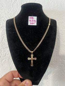 10K Solid Gold Chain For Wedding 12.5Gr 24 Inches Long