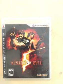 Sony PlayStation ps3 resident evil 5