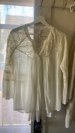 Blouse ( size 1)  Large , very cool fabric .