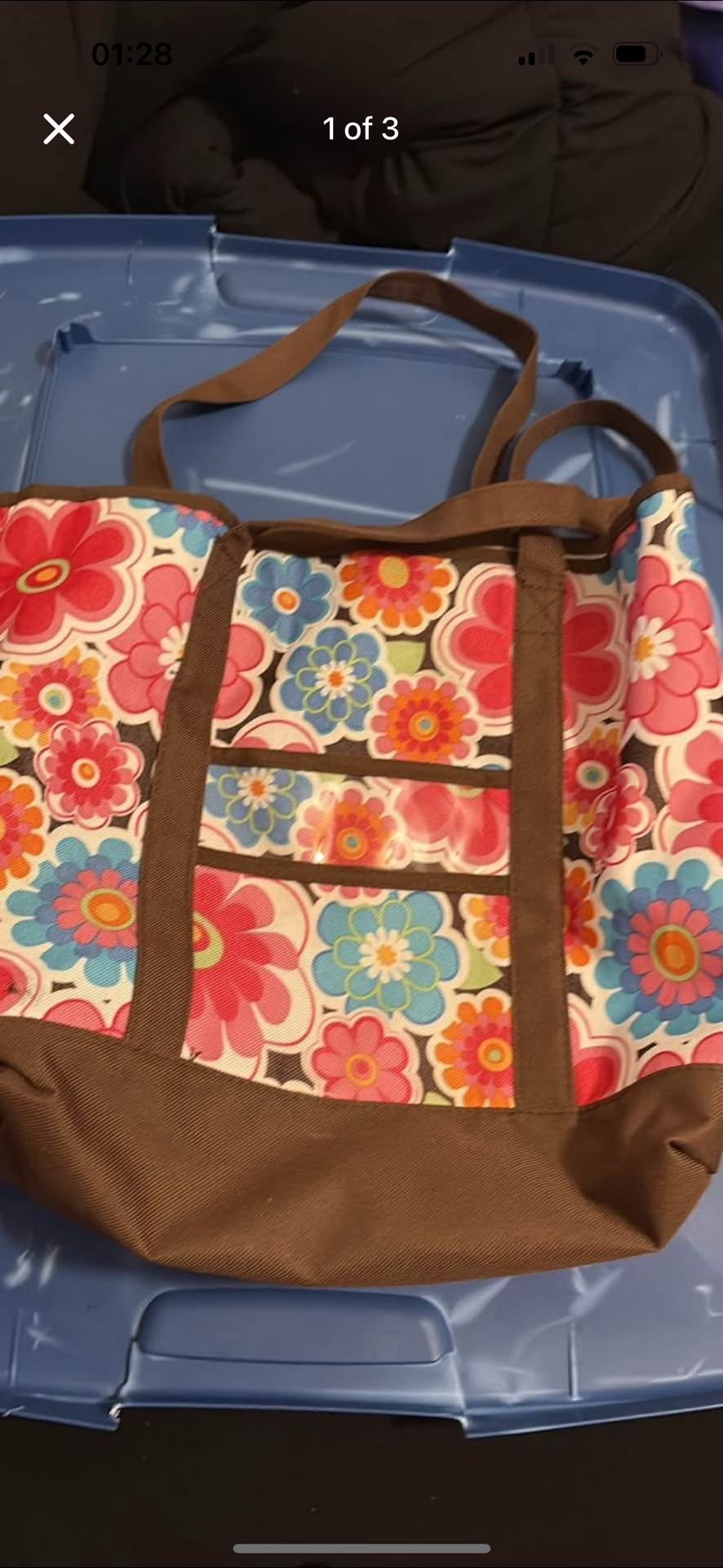 Vintage girls tote bag