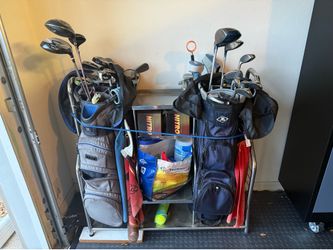 Golf Clubs 2 sets with stand