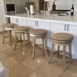 Beautiful Swivel Bar Stools. Perfect Condition. Paid $1,050, Sell For $200