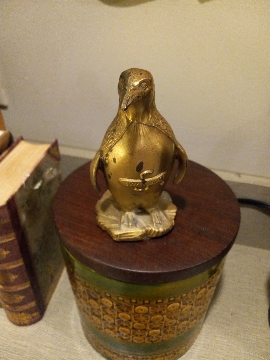 Vintage SWANSON, Frozen Food Brass Coated Paper Weight