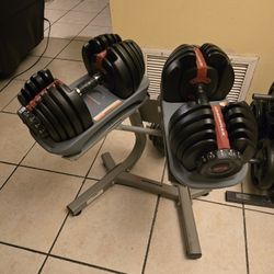 Weight Bowflex Dumbbells With Stand