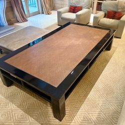 XL Custom Lacquer + Cane Coffee Table