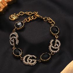 GG Black And Gold Bracelet 