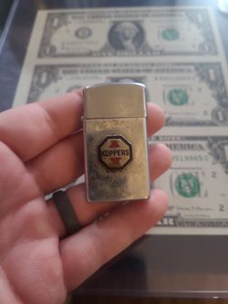Vintage 1964 Zippo Slim Koppers Lighter