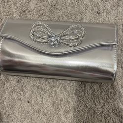 meidium silver handbag
